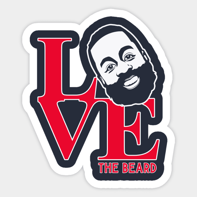 Love The Beard Sticker by Philly Drinkers